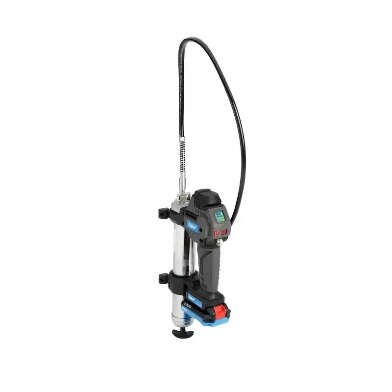 

SKF TLGB 21/230V Battery-Driven Grease Gun with 1 Year Warranty IP65 Protection 700 Bar Pressure NLGI 2 2-Speed 1% Accuracy