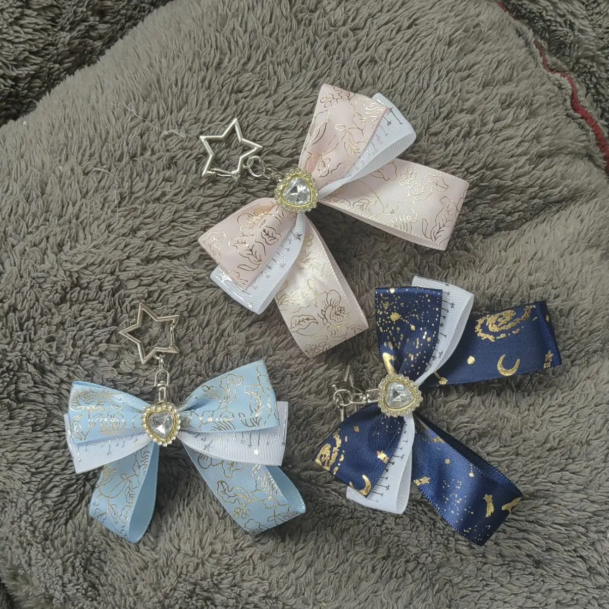 mini anime bowknot，fill Ita bags Pendant Accessories，Light Stick knot Anime cosplay crafts，Bowknot Ita bag