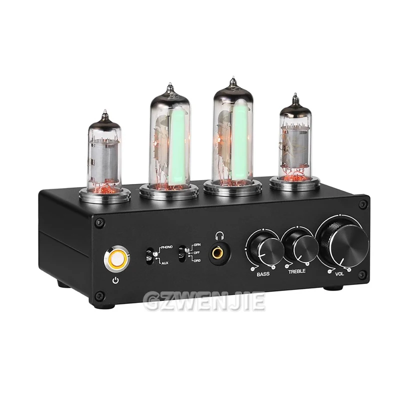 T9 Mini 6E2 MM/MC Phono Stage Turntable Preamp HiFi Stereo Audio Vacuum Tube Preamplifier Dekstop Headphone Amp