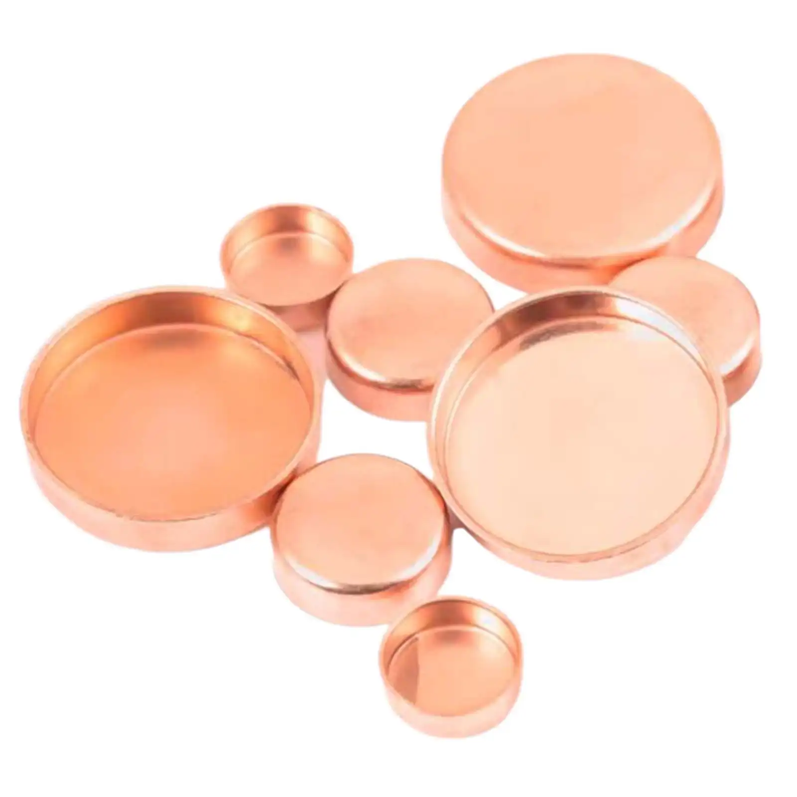Inner Diameter 6.35-54mm End Cap Copper Stop Plug Feed Pipe Fitting Refrigeration Gas Water Oil