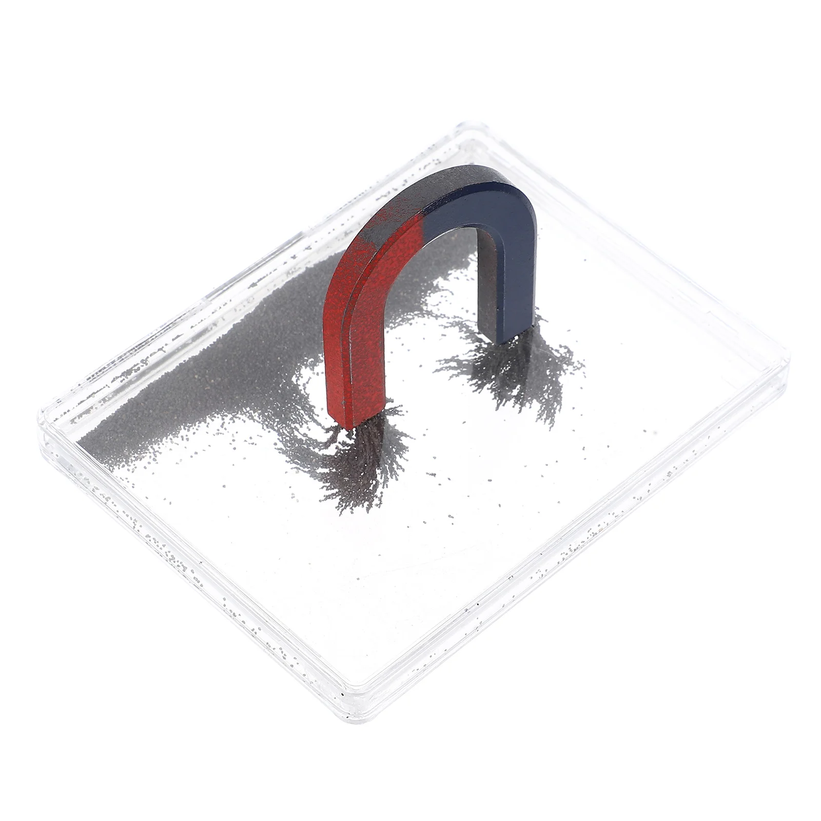 

Magnetic Field Iron Filings Box for Science Experiments Physics Teaching Device Portable Physical Tool for Demonstrating Field