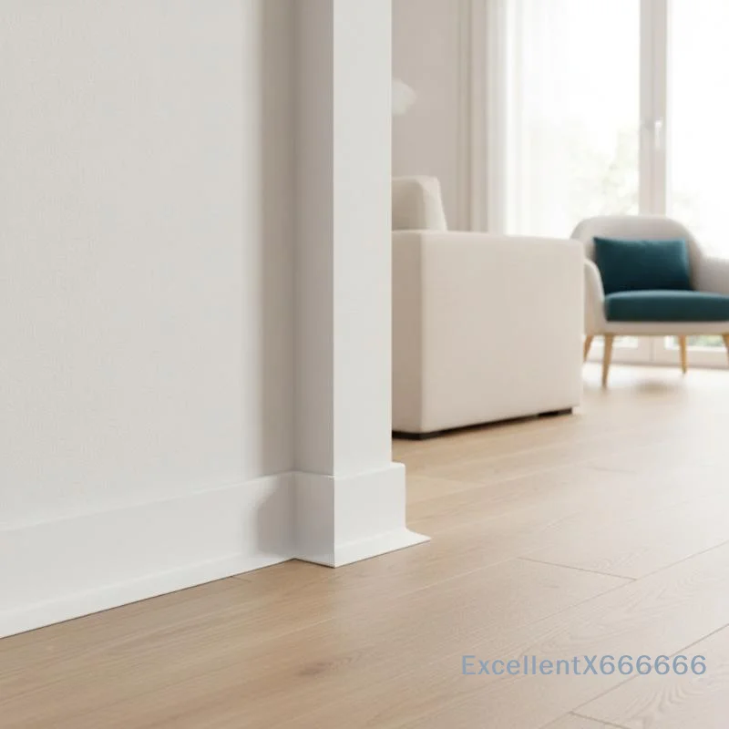 Peel & Stick Self-Adhesive Baseboard Waterproof Easy Install Multi-Height Trim for Home Wall Floor Decor Renovation