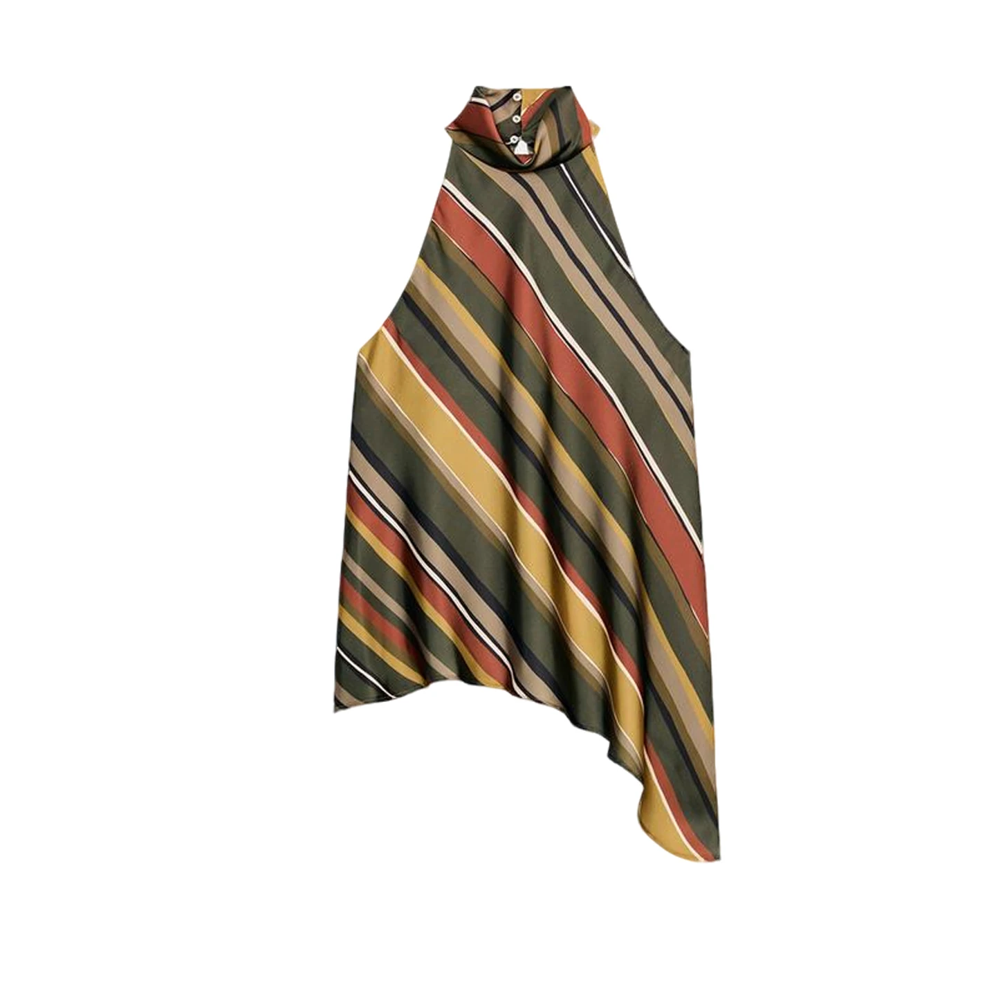 خريف شتاء جديد المرأة تصميم تحسس بسيط Sle شنقا Ne Line شريط غير متناظرة أعلى الفرنسية Sle ألياف البوليستر...