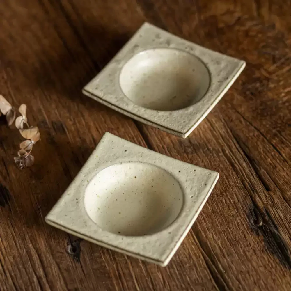 Plato de porcelana Vintage de estilo japonés, vajilla de cerámica para el hogar, salsa, condimentos, barbacoa, platos de vinagre, artículos personales