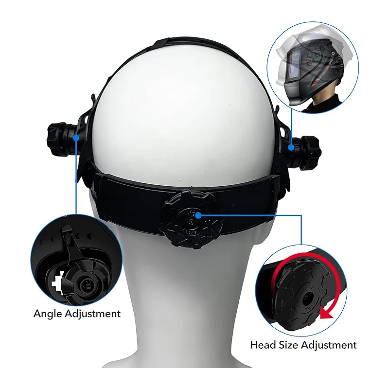 Acessórios para capacete de soldagem de arnês com faixa de suor para capacetes de soldagem de furo redondo