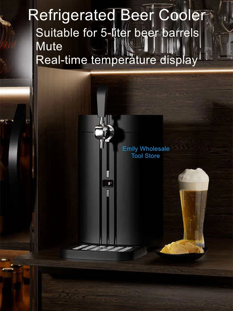 5L Semiconductor-Cooled Draft Beer Dispenser for Bars, Beer Stands, BBQ Stalls, Cafés, and Home Use