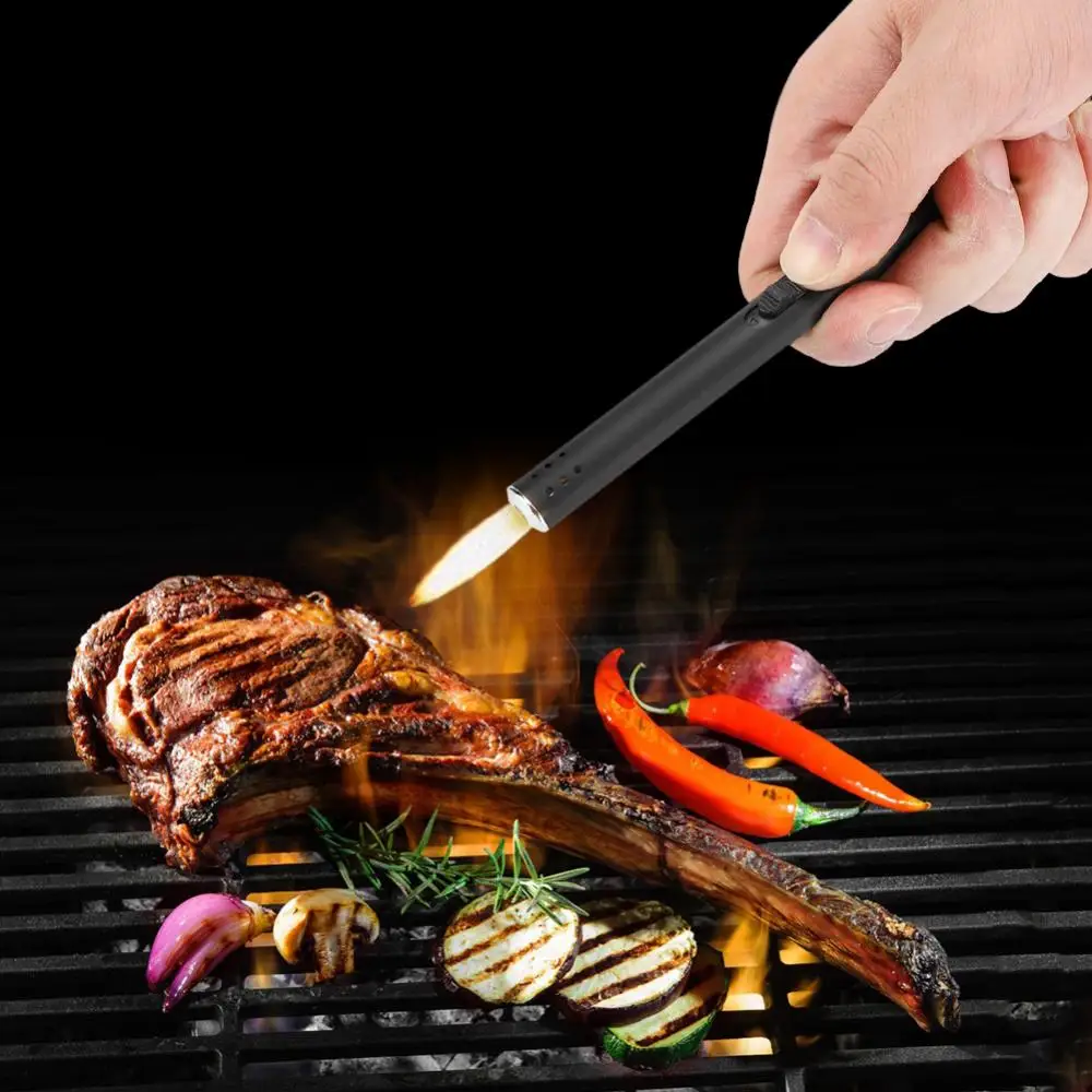 Lighter Metal Igniter Outdoor Barbecue Charcoal Gas Cooker Stove Kitchen Gun Lighter