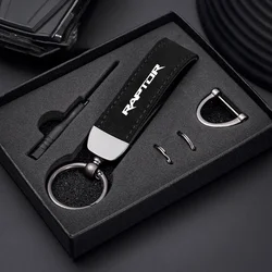 Suede Kaychain Car Key Ring Holder Pendent High-end Gifts For Ford Raptor SV1 F150 F250 F350 Mustang Mondeo 5 Kuga RANGER Fiesta