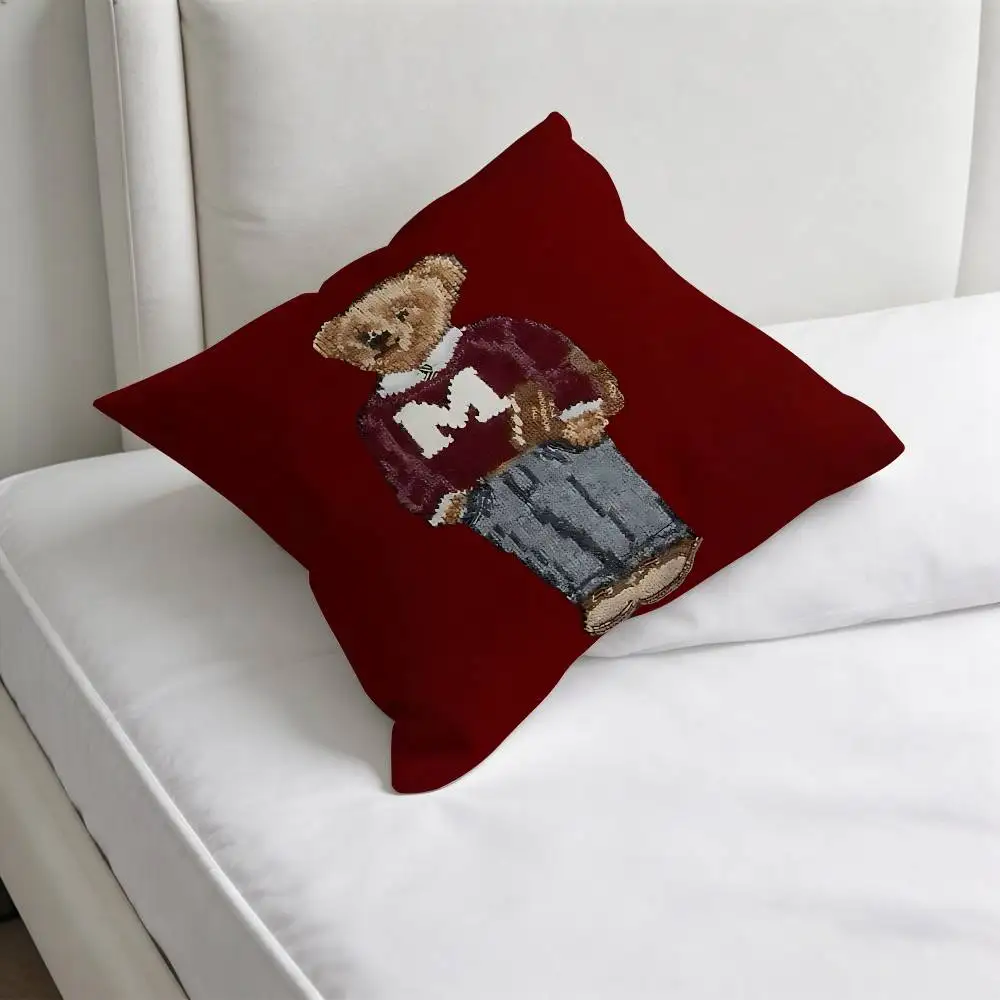 Cool Fashion B-Bear Fashion Square Kissenbezug, langlebiger Kissenbezug für Sofa, Couch, Stuhl – Detail 8