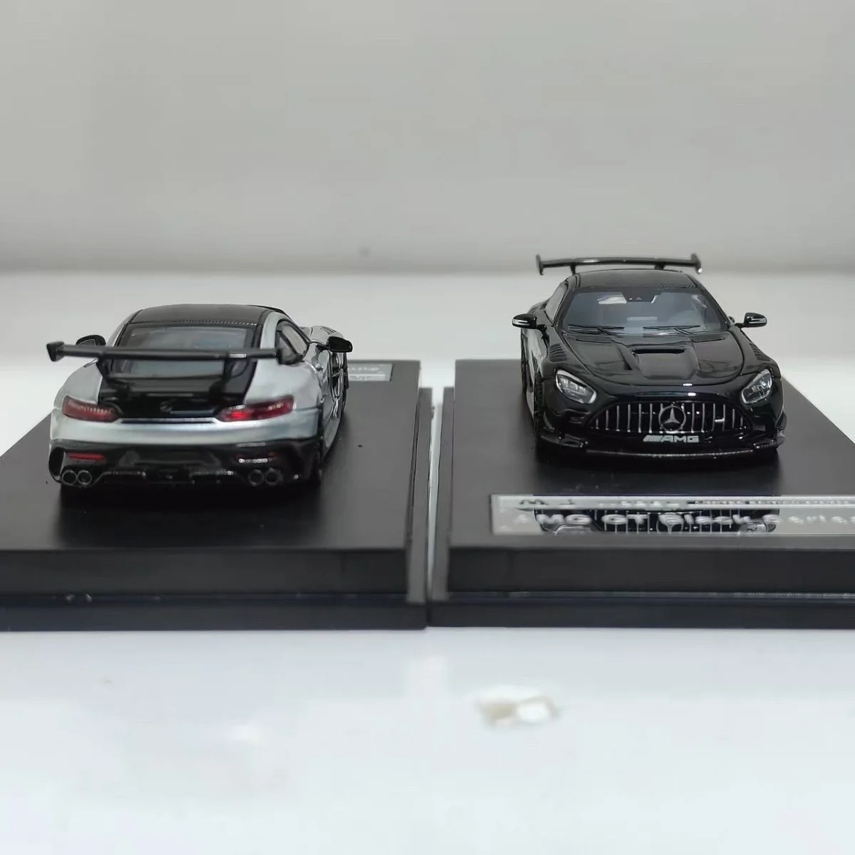 MJ Model 1:64 Mercedes Benz AMG GT Black Series Full Open Alloy Die Casting Car Model Collectible Gift Ornament