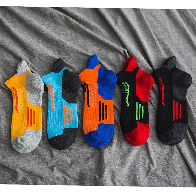 Mens Socks Anti-Blister Cushioned Breathable Running Cotton Socks Athletic Ankle Sports Socks