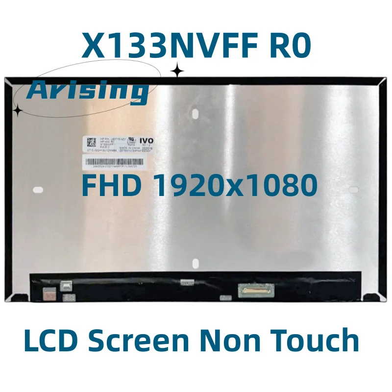 

X133NVFF R0 Matrix LCD Screen Laptop LCD Screen Non Touch FHD 1920x1080 30Pin Connector Original Replacement Panel