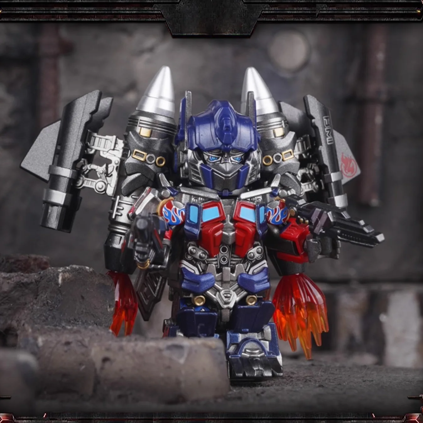 BRICK MAN Car Warrior Convoy Building Blocks BRICKMAN Transform Robot Optimus Mini Action Figure Toys