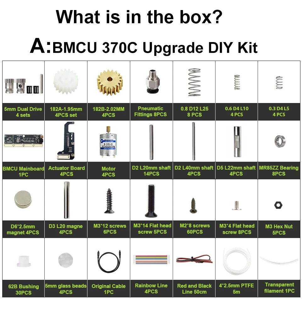 Tree Tribe BMCU 370C DM Pro AMS Lite Dual Micro Switch Hochdrehmoment-Upgrade-Zahnrad für A1 Mini Open Source MMU-Lösung – Detail 10