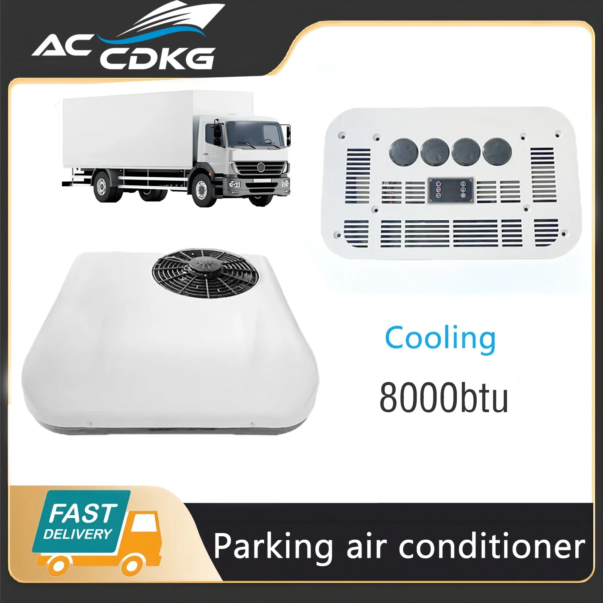 12V RV Rooftop AC Kit Air Conditioning System Truck Bus Camper Van Caravan Motorhome R134A Refrigerant Functions Cooling