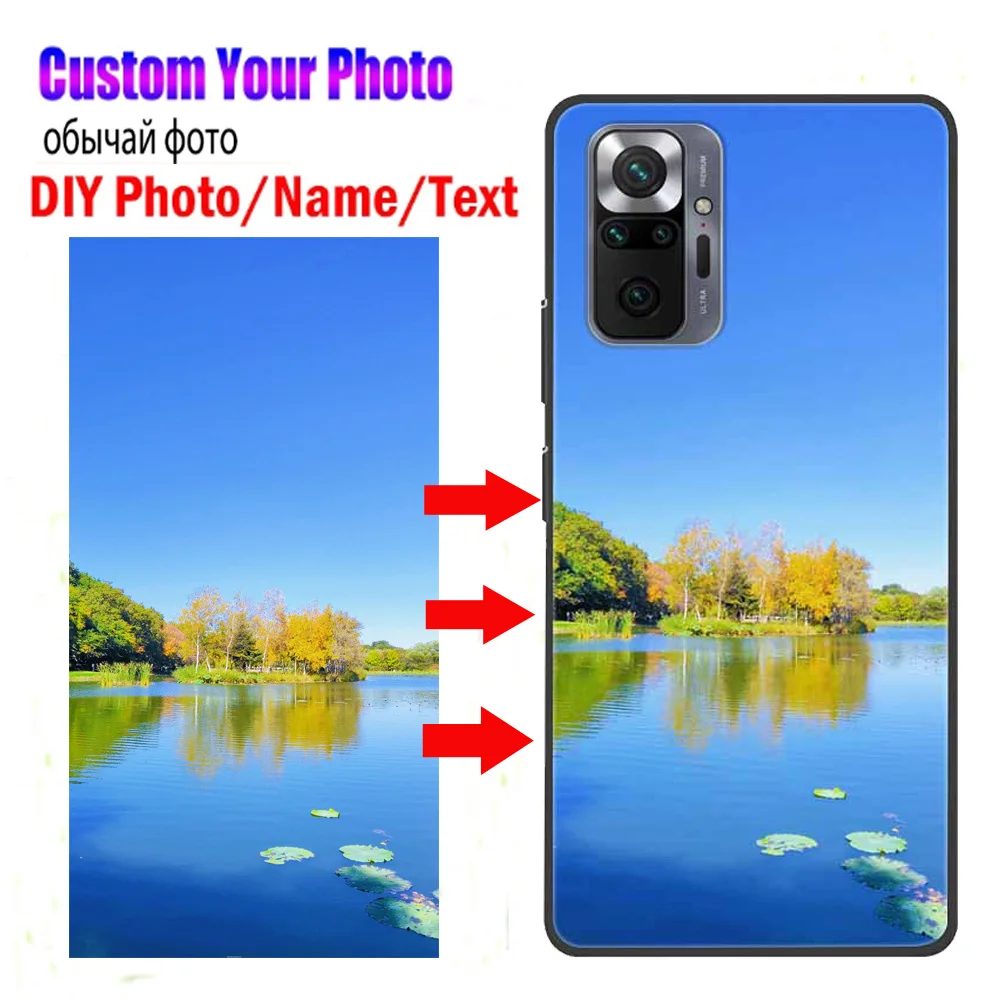 Customized Design Phone Cases for Xiaomi Redmi Note 11 Pro 11S 11E Cover DIY Custom Unique Couple Photo Picture Note11 TPU Funda