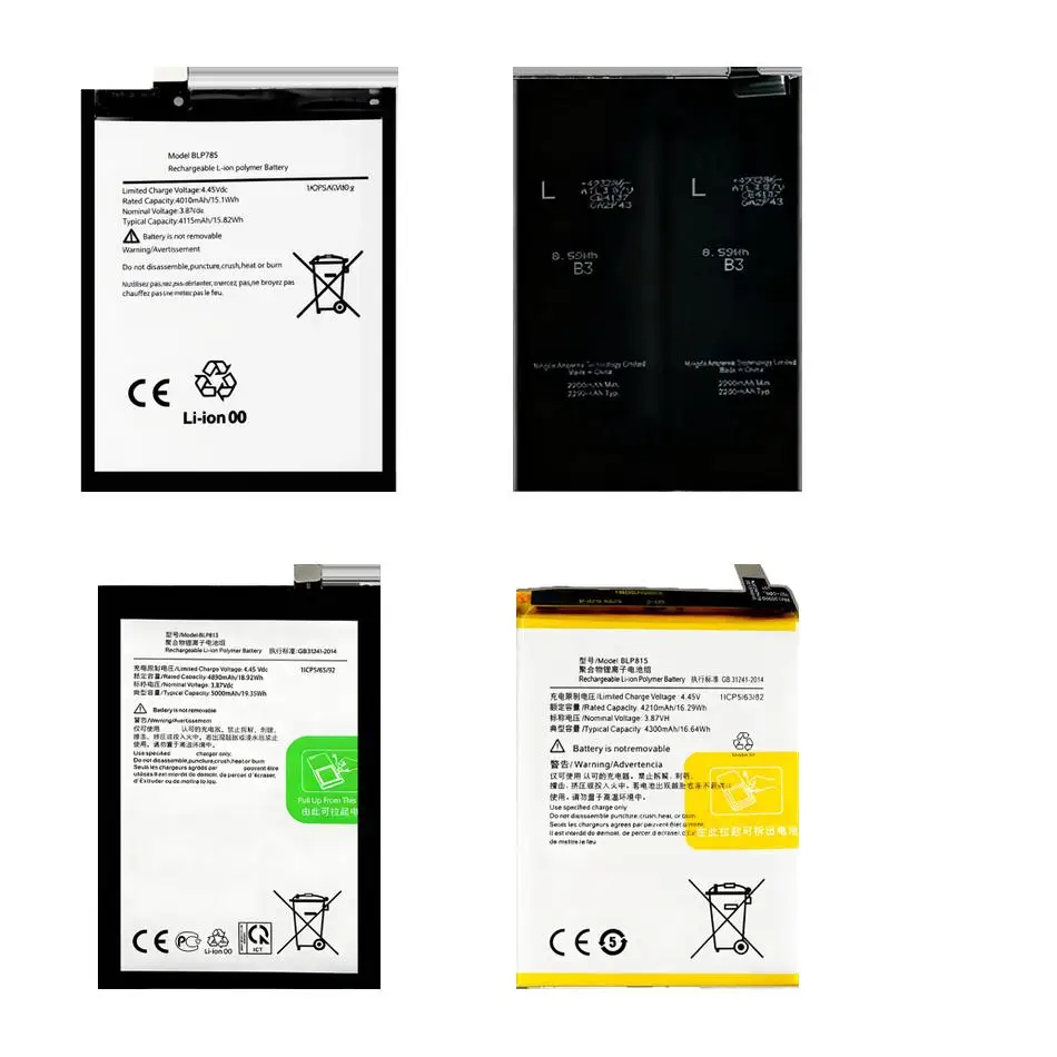 

Аккумулятор для мобильного телефона, надежный источник питания BLP815 BLP861 BLP785 2250-5000 мАч для Oneplus Nord N10 N100 Z 2 One 1+ Plus 5G 2012 2015
