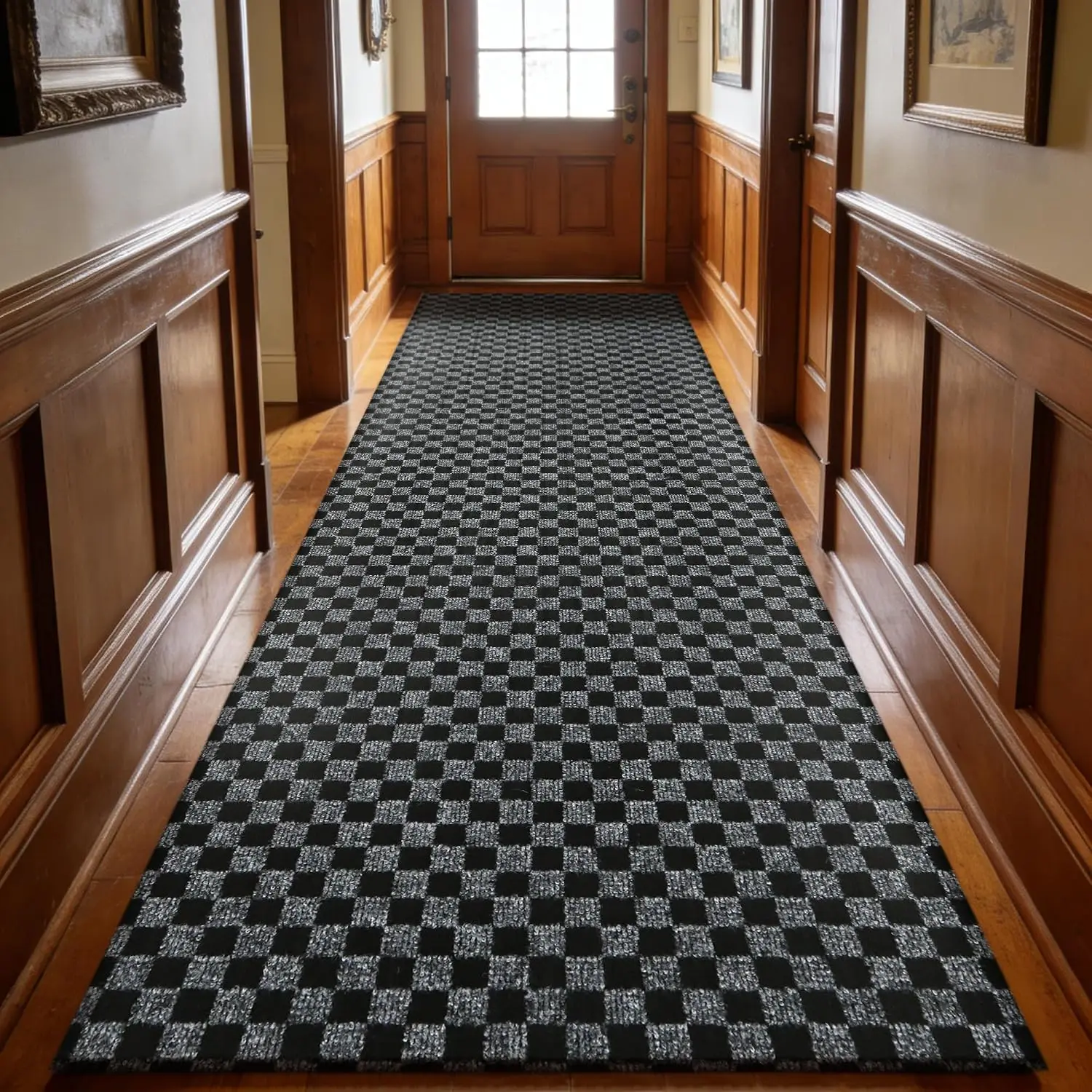 2ft X 39ft Runner Rug Non Slip Indoor Outdoor Waterproof Carpet for Hallway Entryway Kitchen, Low Profile Durable Patio Balcony Rug New Arrival