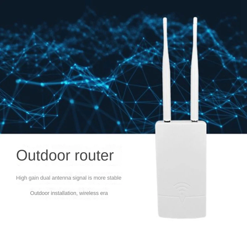 Outdoor 4G Wifi Router 150Mbps Wi Fi Router with Sim Card All Weather Wifi Waterproof Booster Extender EU Plug