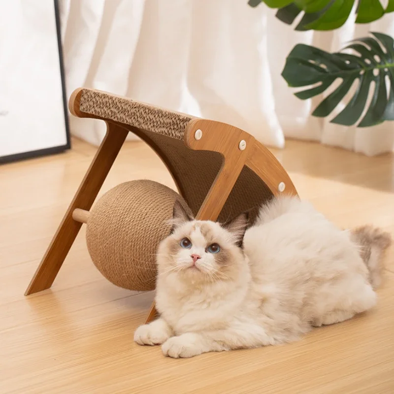 Scratching Board For Cats Arched Cat Corrugated Scratcher Cat Toys For Claws Exercise For Playroom Study Room Living Room Kitten