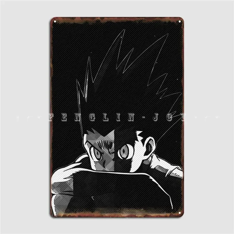 Gon Freecss Hunterxhunter Poster Metal Plaque Personalized Plates Mural Club Party Tin Sign Posters