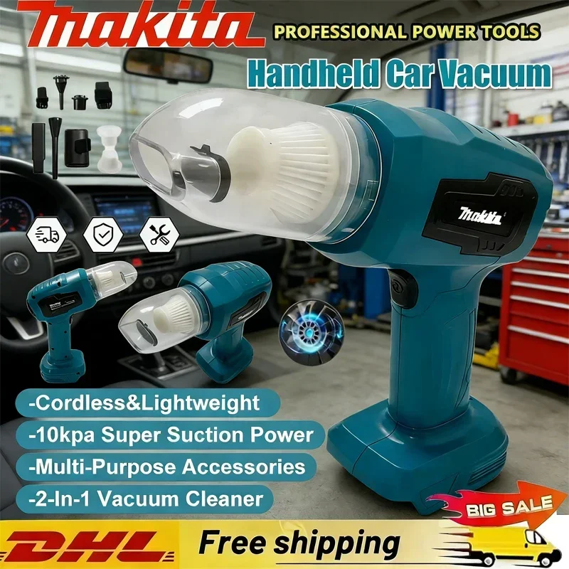 

Многофункциональный беспроводной мини-пылесос Makita для автомобиля, ручной, перезаряжаемый, электроинструмент
