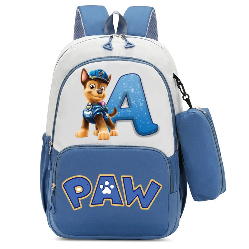 귀여운 PAW 순찰 나일론 방수 배낭 연필 가방 만화 편지 A-Z 학생 Schoolbag 도서 편지지 보관 가방 선물