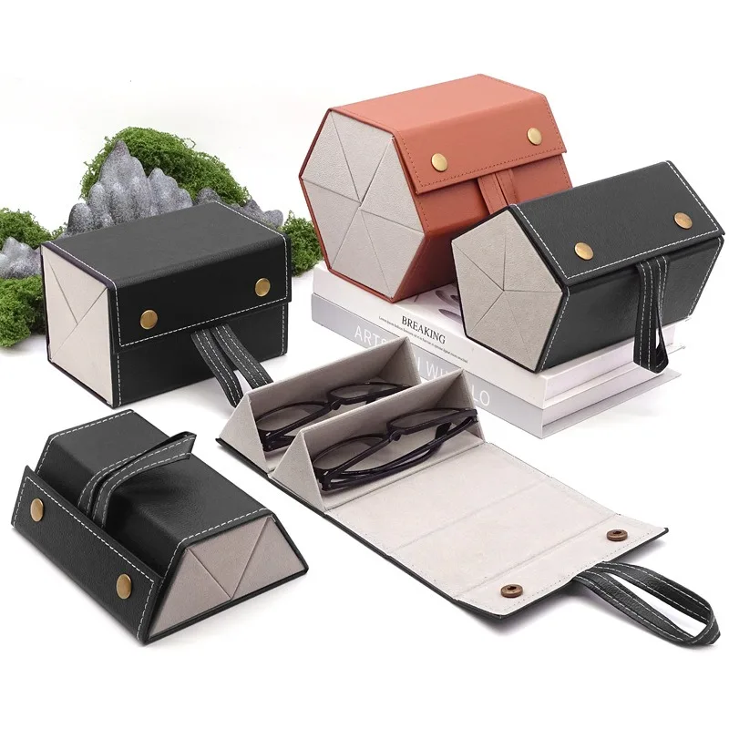Spot multi-grid glasses case, sunglasses storage box.