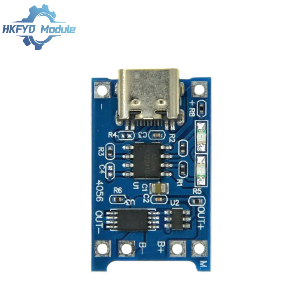 Type-c/Micro/Mini USB 5V1A 18650 Lithium Battery Charger Module Charging Board With Protection Dual Functions Li-ion For TP4056 