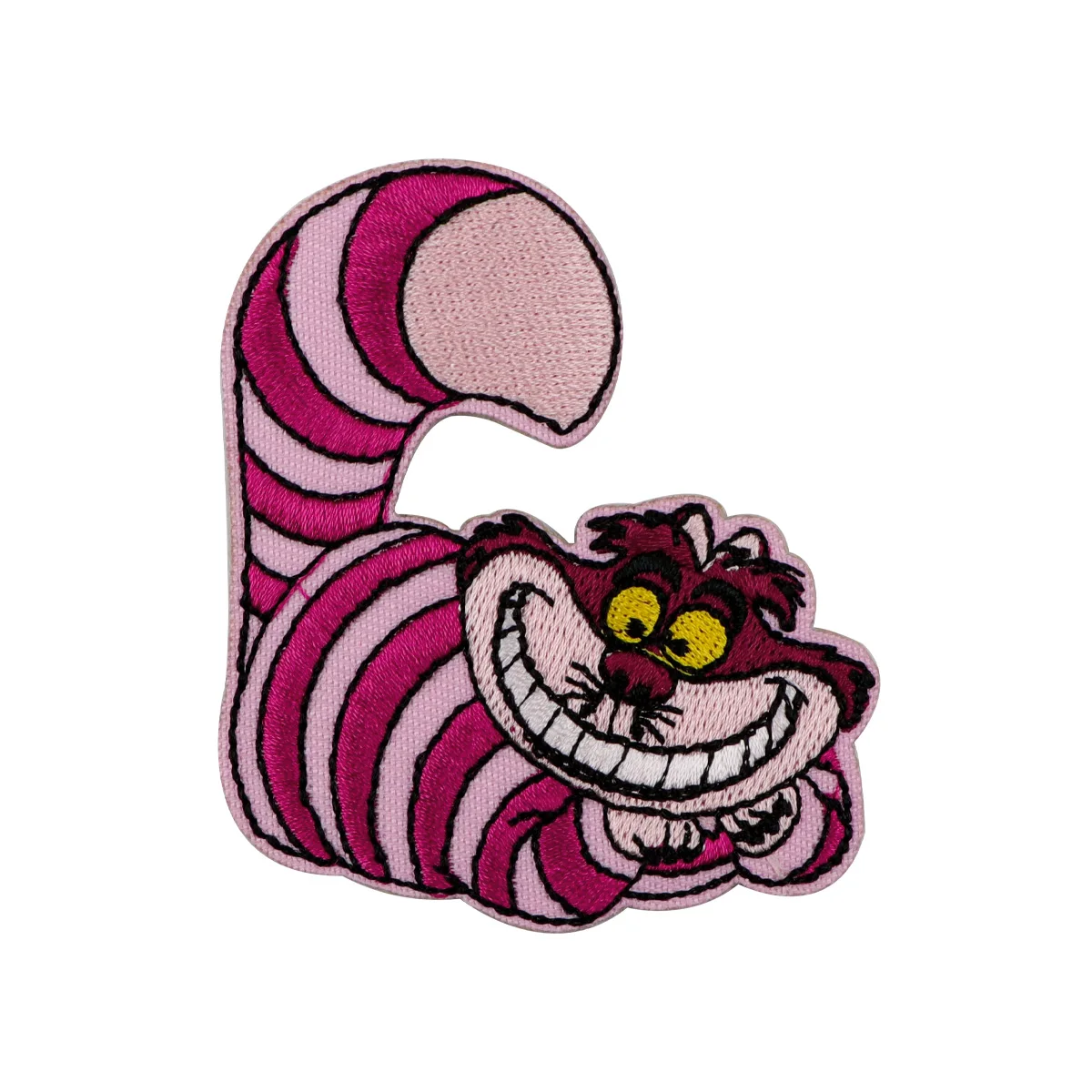 Kawaii Cheshire Cat DIY Embroidered Iron On Patches Badges Patchwork Sewing Applique Jacket Backpack Badges