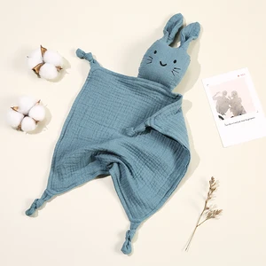 Comfortable Baby Baby Baby of Cotton Musline, Beautiful Cat Doll For Children's Children, Sleep Apazigue Towel, Children's Rabbit Saliva Cachecol 10 Main Sales Her Escape Ponto - №7