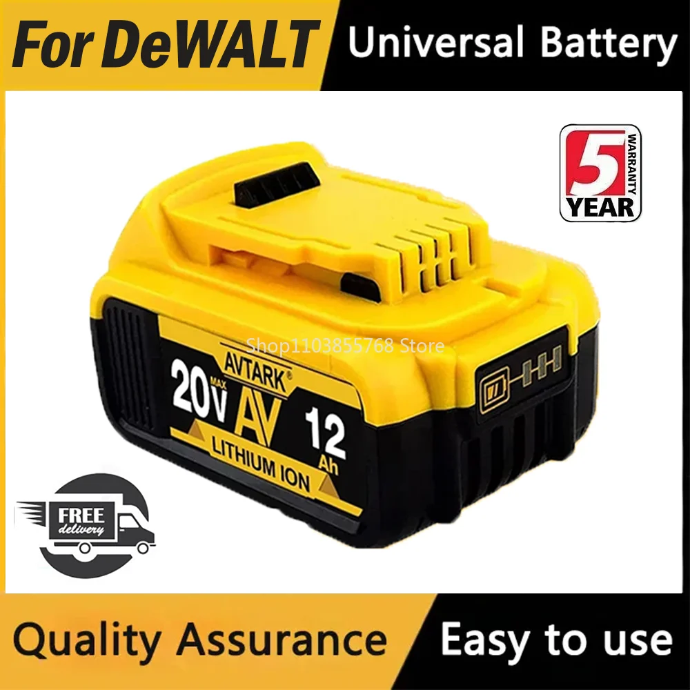 

Original DCB200 20V 9000mAh Lithium Replacement Battery For Dewalt 18V DCB184 DCB200 DCB182 DCB180 DCB181 DCB182 DCB201 DCB206