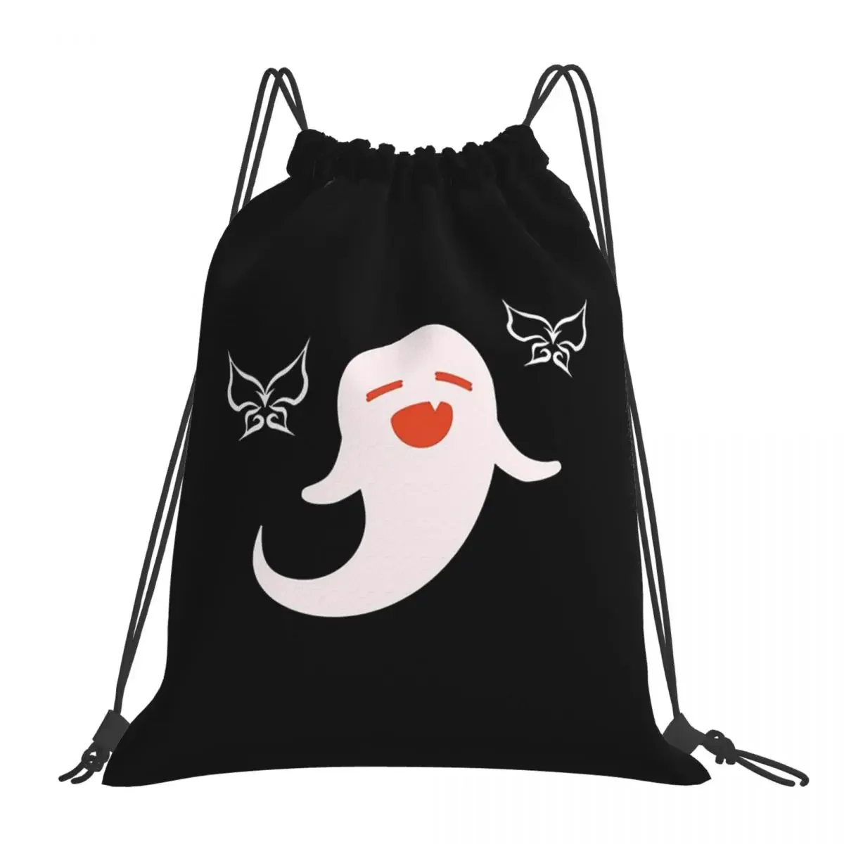 

Genshin Impact Hu Tao - Spirit Ghost Art Backpacks Drawstring Bags Drawstring Bundle Pocket Sports Bag BookBag Travel Students