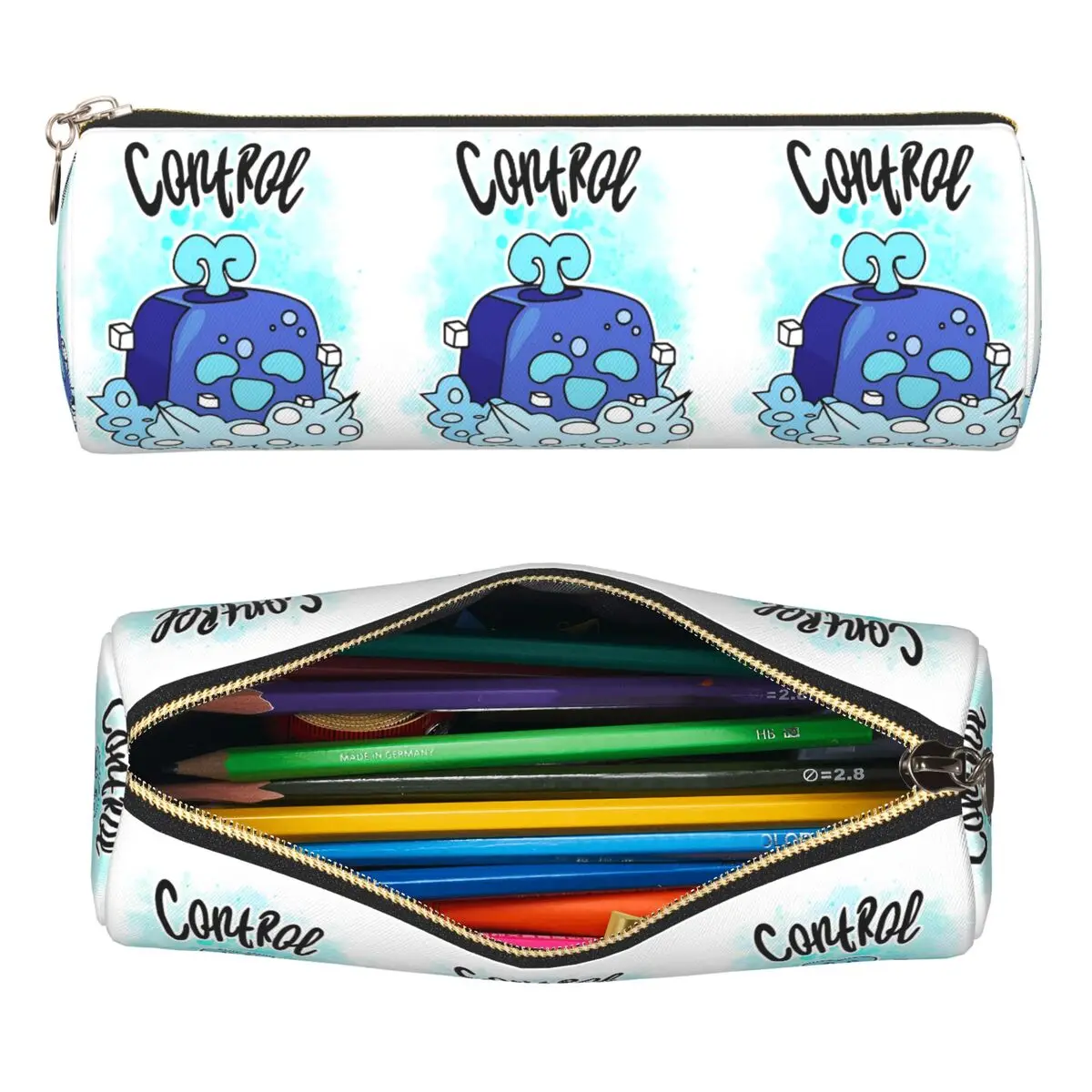 Control Blox Fruits Pencil Case Pen Holder Cylinder Pen Box Pencil Bag for Boys Girls Stationery Supplies