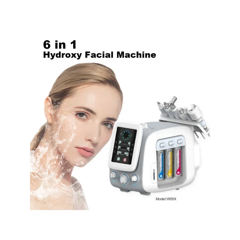 Newest H2 O2 Dermabrasion Facial Machine with Heat Water Plasma Skin Nano Meso Function Small bubble