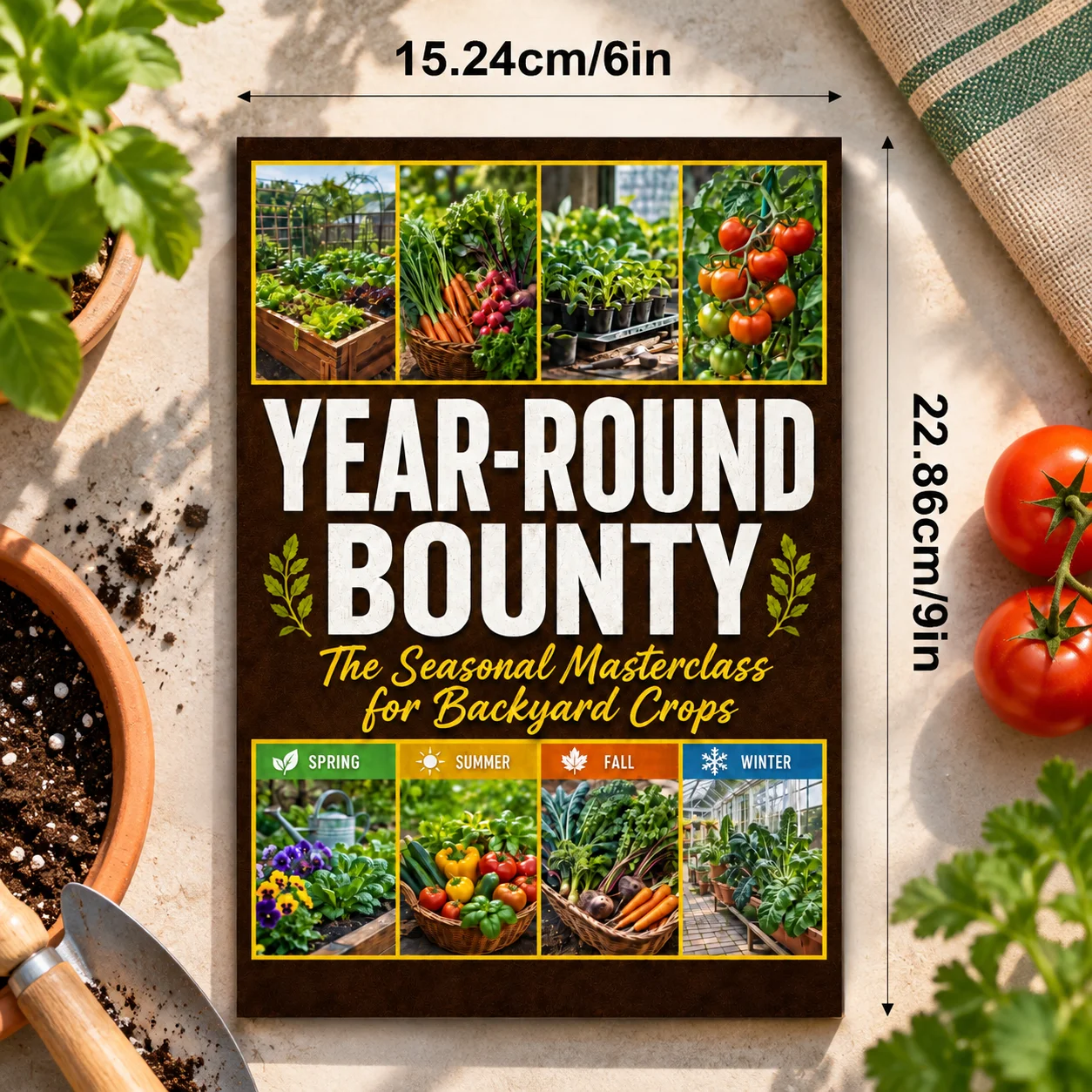Bountiful Backyard Garden Masterclass, Grow Crops by Seasons All Year Round, Practical Handbook for Backyard Edible Planting
