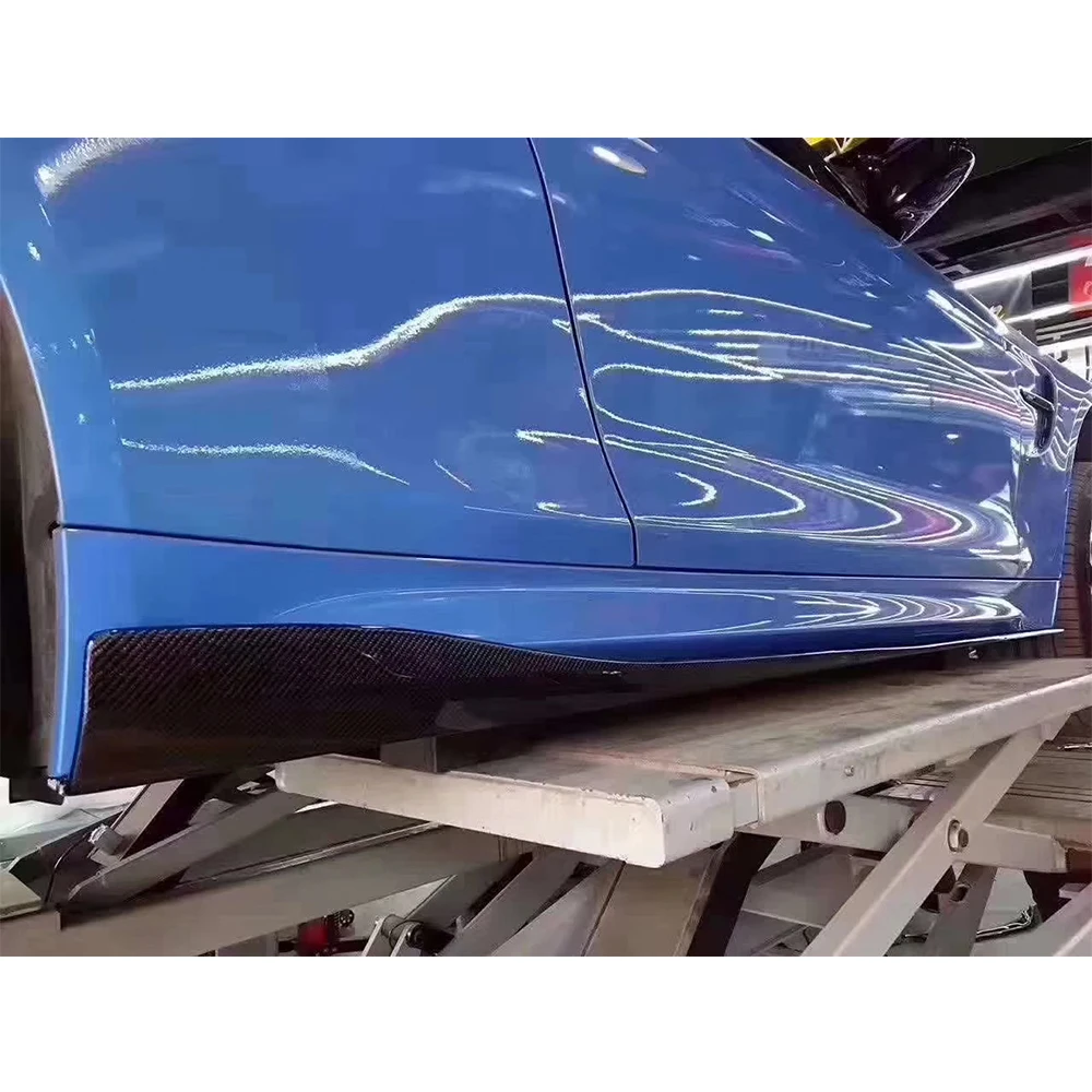 Kit corpo splitter gonna laterale in fibra di carbonio stile 3D paraurti laterale per F80 M3