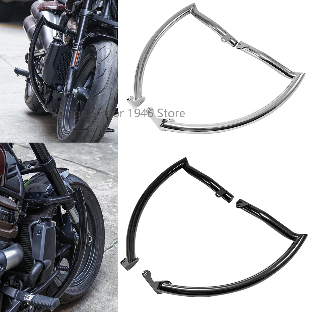 

New Motorcycle Highway Bumper Engine Guard Crash Bars Stunt Cage Protector For Harley Sportster S RH1250S 2021-2022S Parts