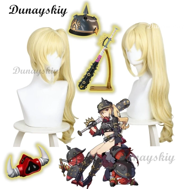 Zenless Zone Zero Lucy Cosplay Wig Long Blond Hair Luciana Auxesis Theodoro De Montefio Sons of Calydon Halloween Party Props