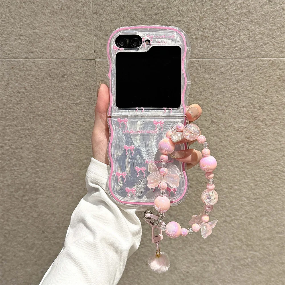 귀여운 웨이브 리본 스마트폰 케이스 이미지