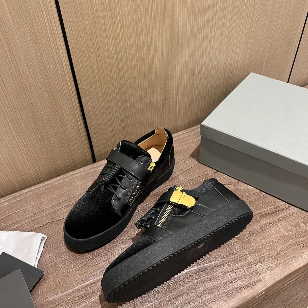 

New Fashion Casual Sneakers for Men Brand Designer Women Tennis shoes Luxury Real Leather GZ Loafers Sports shoes 35-48 G0413