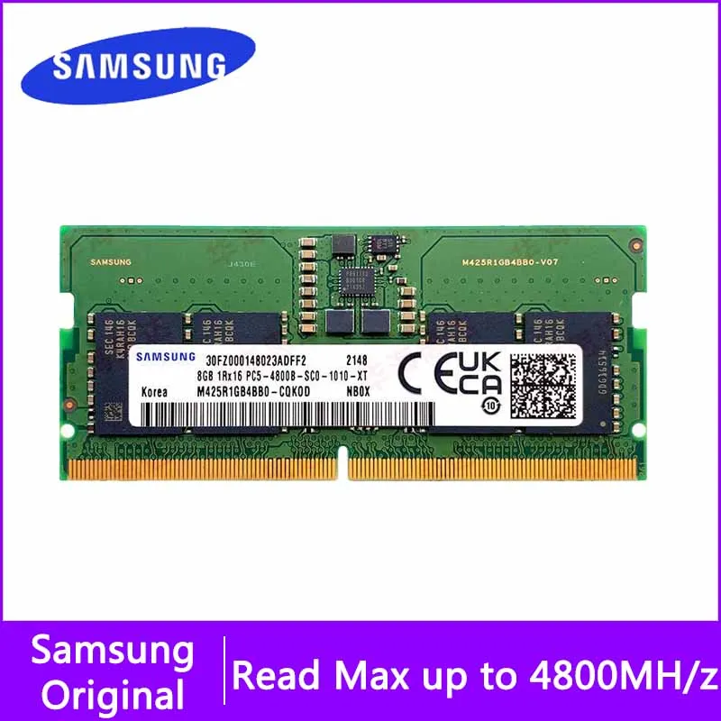 New Samsung Notebook DDR5 RAM 8GB 16GB 32GB 4800MHz Original SO DIMM 288pin for Laptop Computer Dell Lenovo Asus HP Memory Stick