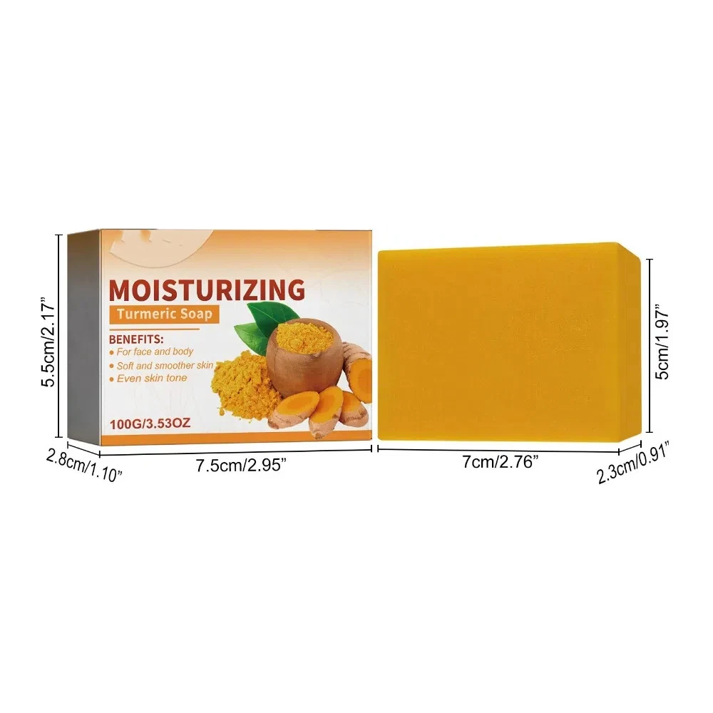 Deep Cleansing Scentric Glow Soap Gentle Cleansing Degreasing Turmeric Kojic Soap Handmade Moisturizing Skin Cleansing Soap Bar