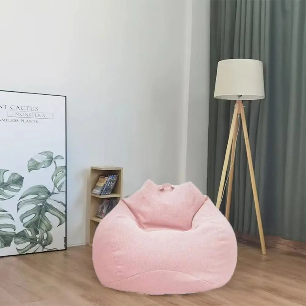 Durable Comfortable Bean Bag Chair Sofa Cover Removable Washable Lazy Sofa Cover Soft Breathable Puff Couch Cover Kids