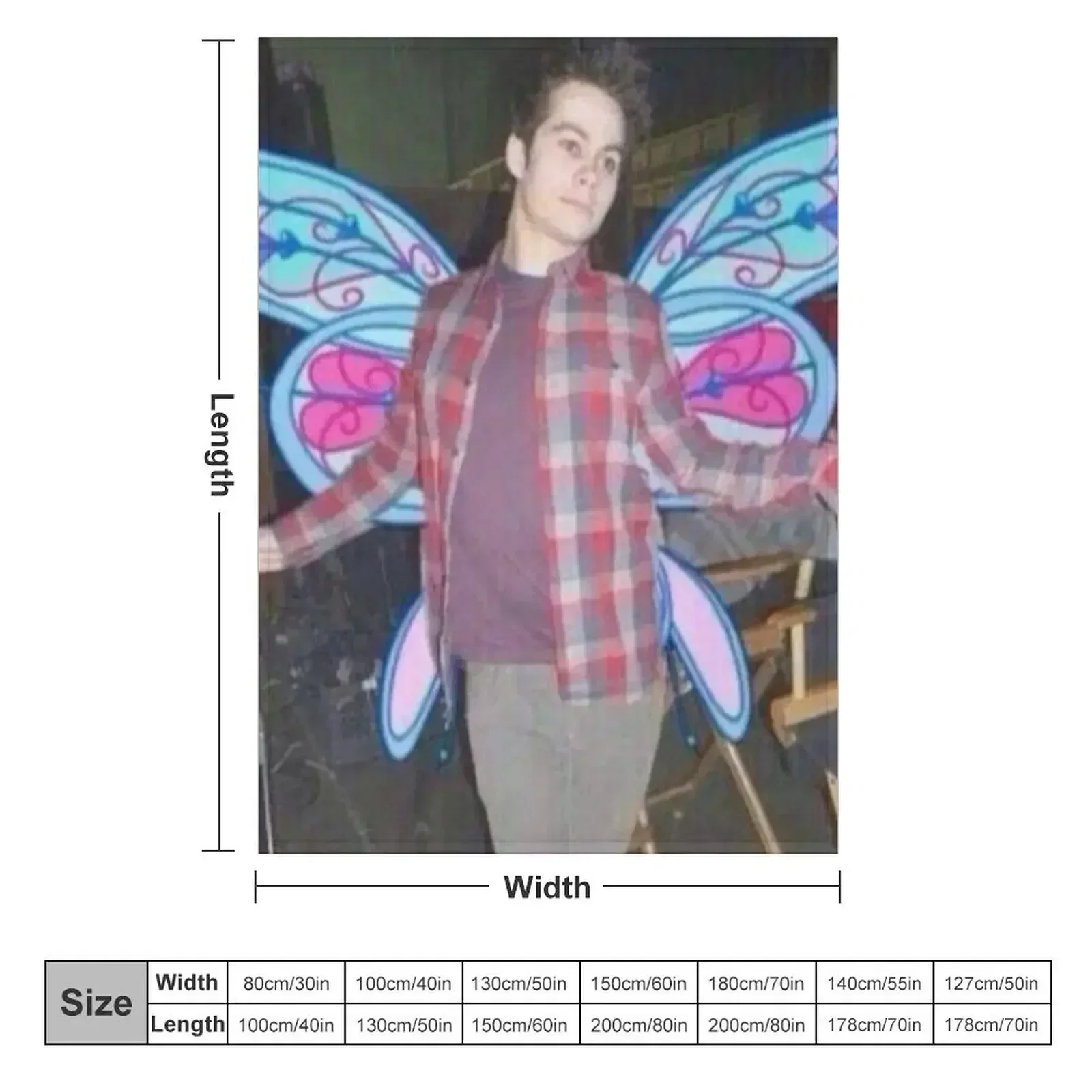 Dylan O’brien a cute fairy3 Throw Blanket Soft Big Luxury Summer Extra Large Throw funny gift Giant Sofa Blankets