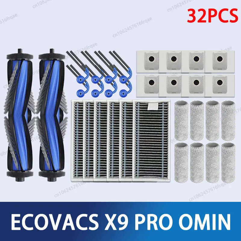 Ecovacs X9PRO OMNI/DEX61-P Accessoires Robotstofzuiger Hoofdzijborstel Mop Doek HEPA-filter Stofzakken Reserveonderdelen