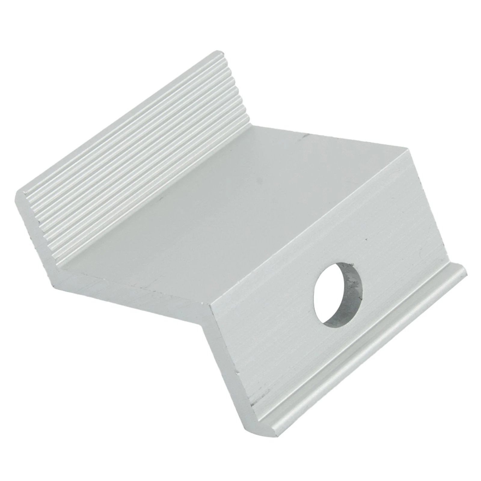 10 Pieces Solar Panel End Clamp for Photovoltaic Mounting Applications Fits 30mm to 45mm Frame Thickness Aluminum Material