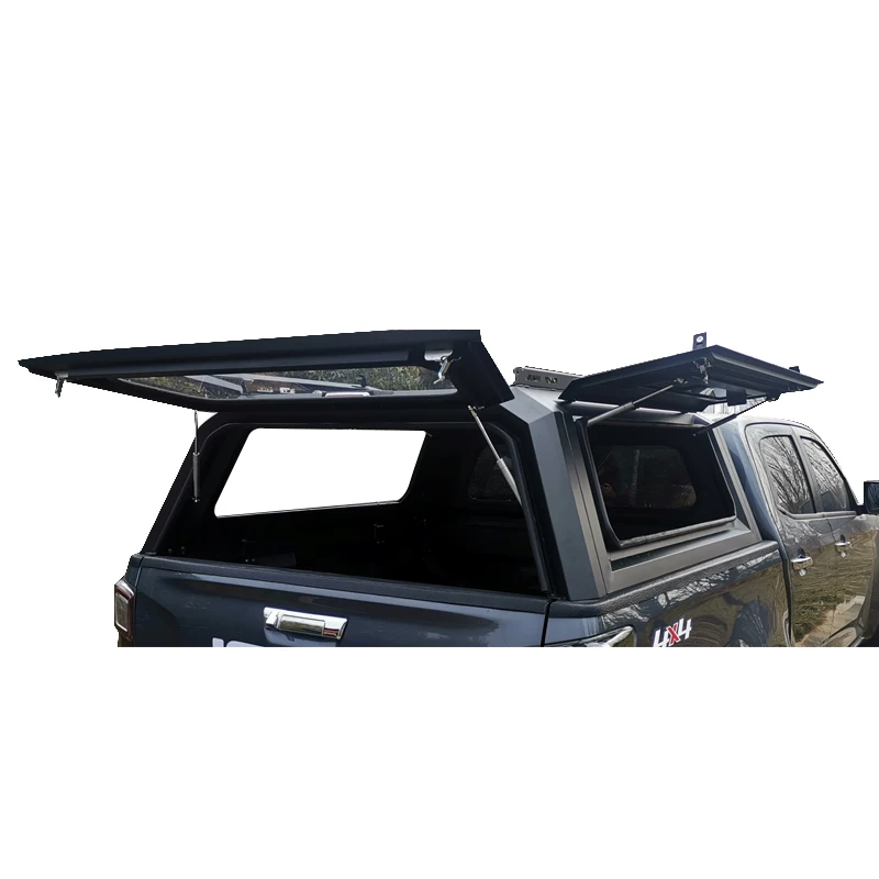 Four Windows Steel Dual Cab Hardtop 4x4 Pickup Truck Bed Canopy Topper for Ford Ranger F150 Tacoma Hilux