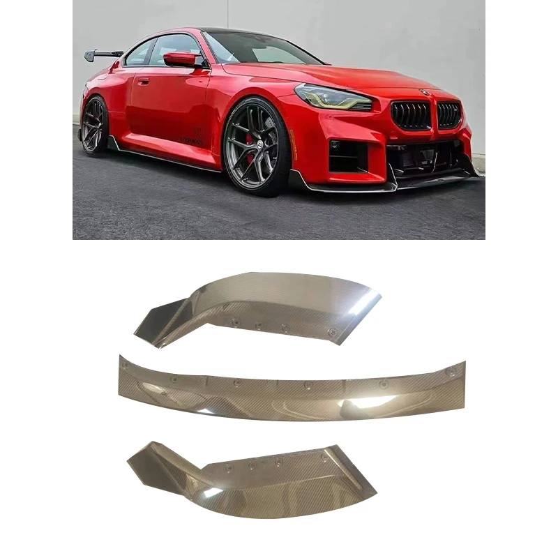 

High Quality AD Style Dry Carbon Fiber Front Lip for M2 G87 2023+