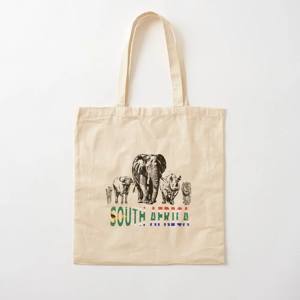 Africa's Big Five for South Africa Fans Tote Bag Women's handbag canvas tote Canvas Tote Bag